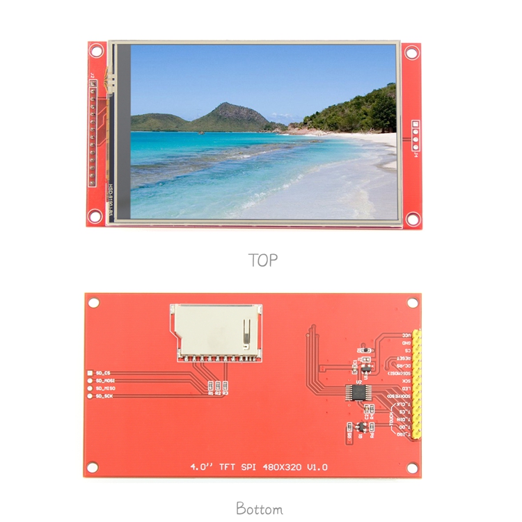 3.5 Inch 480x320 SPI Serial TFT LCD Module Display Screen with Press Panel Driver IC ILI9488 for MCU